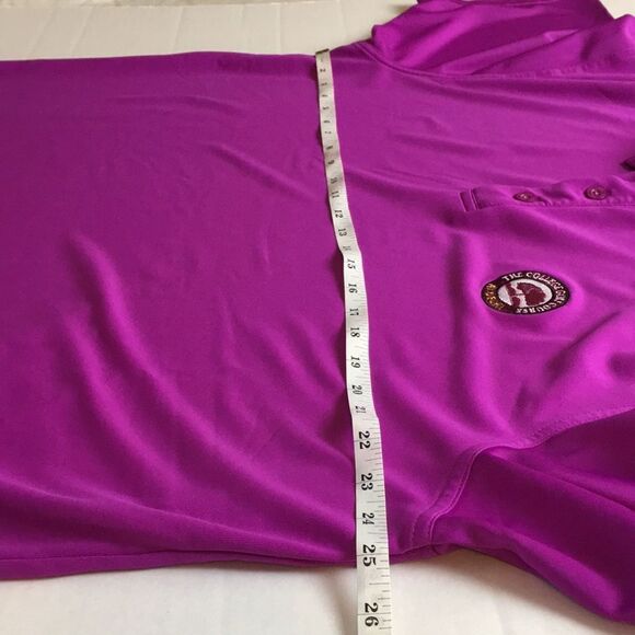 Under Armour Heat Gear Loose Fit Purple polo shirt The College at Delhi Golf XL - Picture 8 of 13